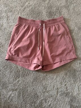 Lululemon Women's Dusty Rose Drawstring Athletic Shorts